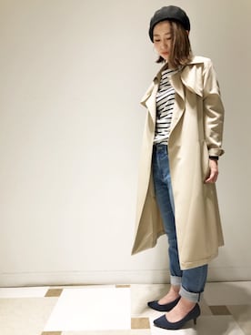 「a.v.v（アーヴェヴェ）のアイテム」を使った、yuri.さん（レディース・158cm）の冬コーディネート