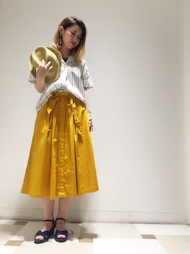 「a.v.v（アーヴェヴェ）のアイテム」を使った、yuri.さん（レディース・158cm）の夏コーディネート