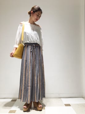「a.v.v（アーヴェヴェ）のアイテム」を使った、yuri.さん（レディース・158cm）の夏コーディネート