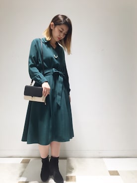 「a.v.v（アーヴェヴェ）のアイテム」を使った、yuri.さん（レディース・158cm）の秋コーディネート
