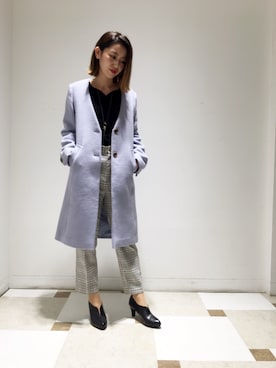 「a.v.v（アーヴェヴェ）のアイテム（トップス）」を使った、yuri.さん（レディース・158cm）の秋コーディネート