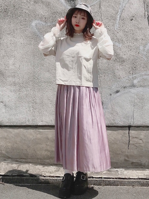 じんもも Wegoのスカートを使ったコーディネート Wear