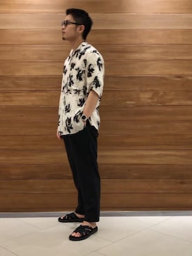 「biscuithead（ビスケットヘッド）のアイテム」を使った、古田 享丞さん（メンズ・177cm）の春コーディネート