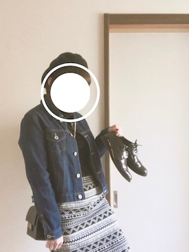 「tiptop」｜「アイテム（ハンチング/ベレー帽）」を使った、ｵ ﾄ ｸ .さん（レディース・153cm）の春コーディネート