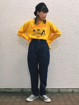 庄司彩夏さん（レディース・159cm）の冬コーディネート