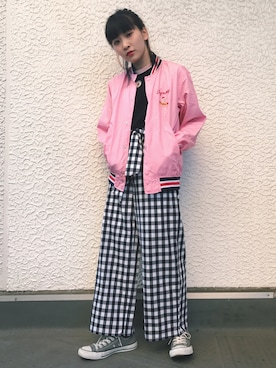 庄司彩夏さん（レディース・159cm）の春コーディネート