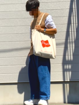 「select MOCA（セレクトモカ）のアイテム（パンツ）」を使った、KOUさん（メンズ・170cm）の夏コーディネート