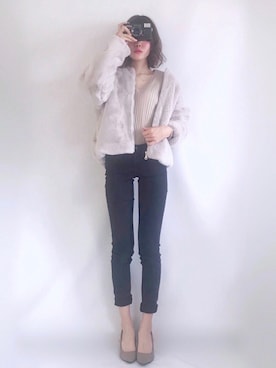 「シンプルおしゃれが好き」｜𝒮𝒶𝓎𝒶𓅿 ⸒⸒さん（レディース・153cm）の秋コーディネート