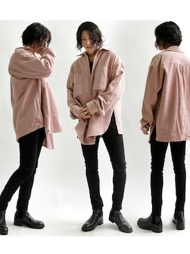「メンズライク」｜「アイテム（その他アウター）」を使った、minsobi pressさん（メンズ・173cm）の春コーディネート
