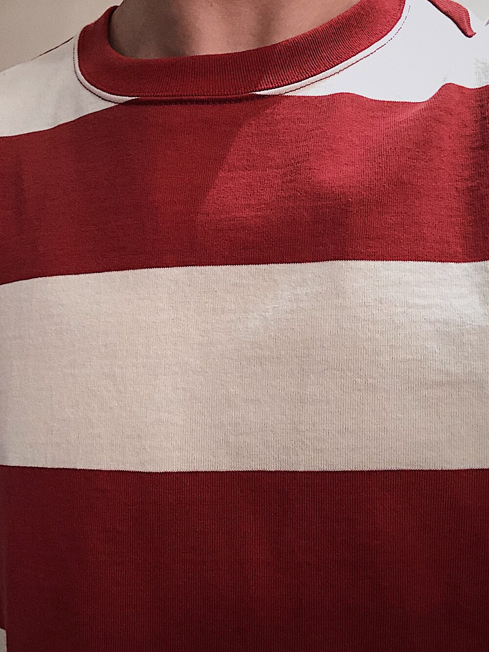 「THE REAL McCOY'Sのアイテム（Tシャツ/カットソー、ホワイト系）」を使った、吉柯龙啊さん（メンズ・182cm）の冬コーディネートの1枚目の写真