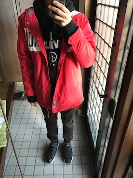 「ROLLING CRADLE（ローリングクレイドル）のアイテム（ジャケット/アウター）」を使った、YuUYAさん（メンズ・171cm）の冬コーディネート