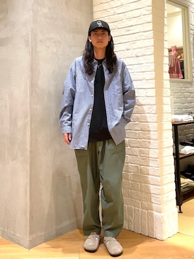 BEAMS PLUS / バックサテン ベイカー パンツを使った人気