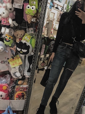 「アイテム（スマホケース/カバー）」を使った、fany さん（レディース・155cm・10代）の冬コーディネート