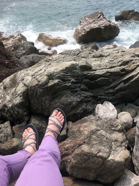 「Teva（テバ）のアイテム（サンダル、シルバー系）」を使った、:mokaさん（レディース・152cm）の春コーディネート