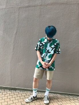 「Manic Panic（マニックパニック）のアイテム」を使った、こーたろーさん（メンズ・161cm）の夏コーディネート