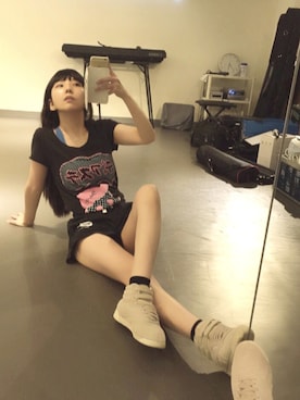 相沢梨紗さん（レディース・159cm）の夏コーディネート