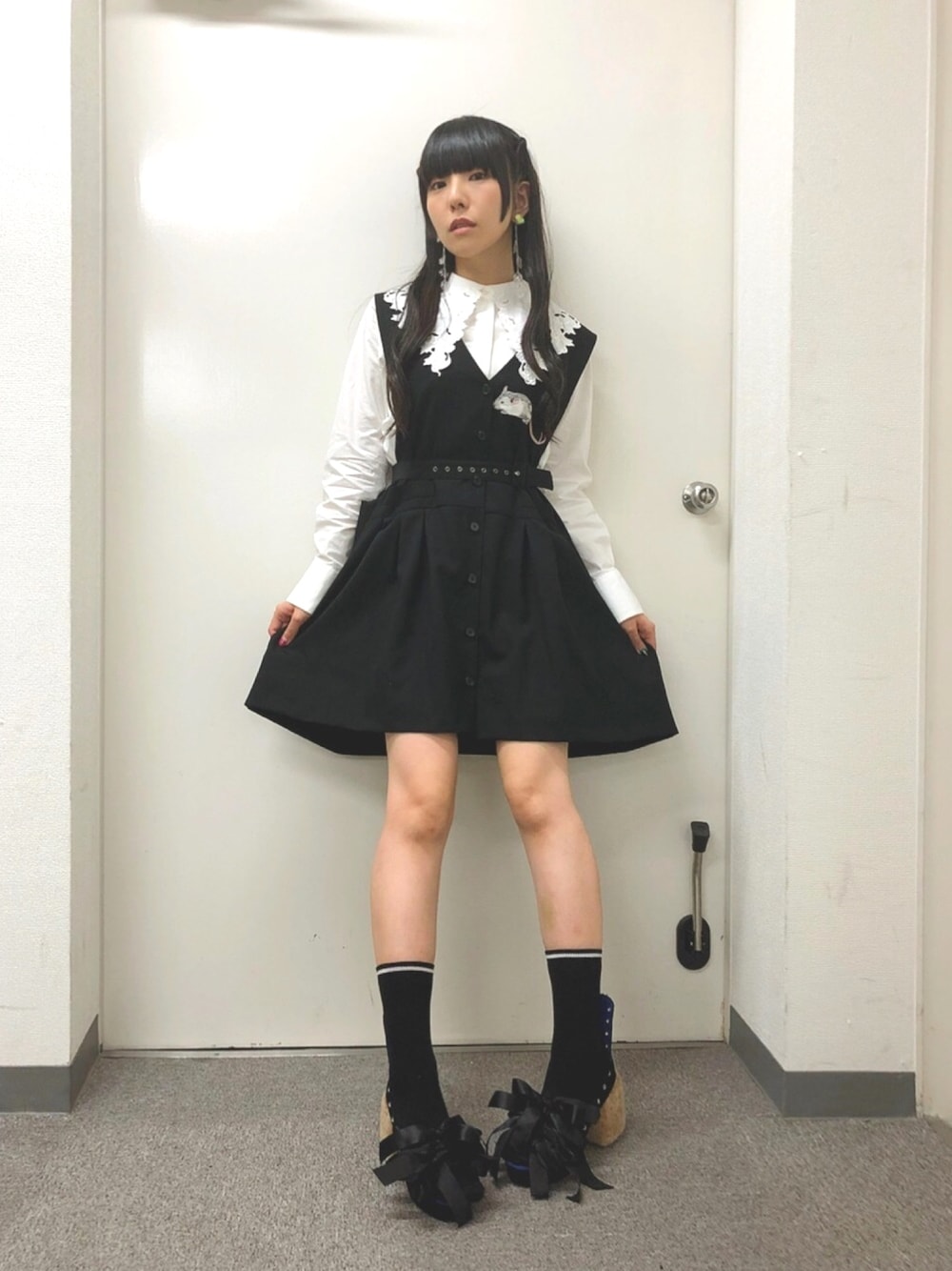 相沢梨紗｜Jenny Faxのジャンパースカートを使ったコーディネート - WEAR