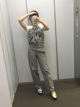 相沢梨紗さん（レディース・159cm）の秋コーディネート