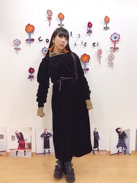 「malamute（マラミュート）のアイテム」を使った、相沢梨紗さん（レディース・159cm）の冬コーディネート