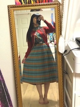 「Grimoire（グリモワール）のアイテム（ワンピース/ドレス）」を使った、相沢梨紗さん（レディース・159cm）の夏コーディネート