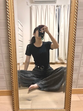 「DOUBLE NAME（ダブルネーム）のアイテム」を使った、相沢梨紗さん（レディース・159cm）の夏コーディネート