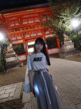 「MYne（マイン）のアイテム」を使った、相沢梨紗さん（レディース・159cm）の秋コーディネート