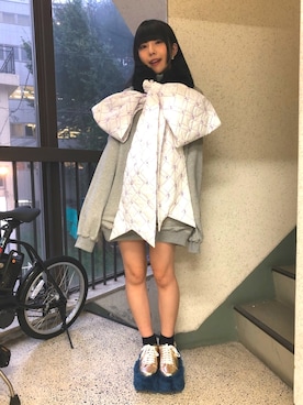 「MEMUSE」｜相沢梨紗さん（レディース・159cm）の秋コーディネート