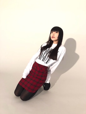 「REDYAZEL（レディアゼル）のアイテム」を使った、相沢梨紗さん（レディース・159cm）の冬コーディネート