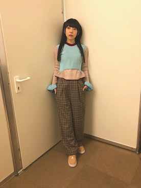 「malamute（マラミュート）のアイテム」を使った、相沢梨紗さん（レディース・159cm）の冬コーディネート