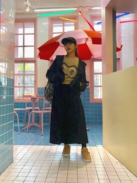 「MIKIO SAKABE（ミキオ サカベ）のアイテム（ジャケット/アウター）」を使った、相沢梨紗さん（レディース・159cm）の春コーディネート
