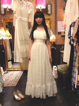 「Grimoire（グリモワール）のアイテム（ワンピース/ドレス）」を使った、相沢梨紗さん（レディース・159cm）の夏コーディネート