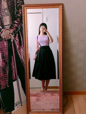 「プチプラミックス」｜相沢梨紗さん（レディース・159cm）の夏コーディネート