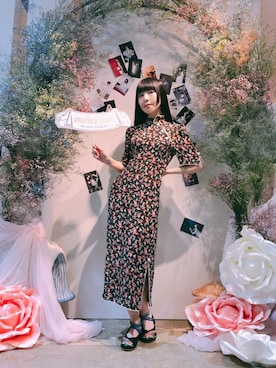 「G.V.G.V.（ジーヴィージーヴィー）のアイテム（ワンピース/ドレス）」を使った、相沢梨紗さん（レディース・159cm）の夏コーディネート