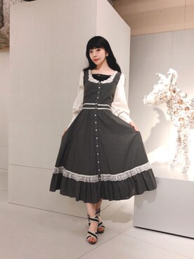 「Grimoire（グリモワール）のアイテム（ワンピース/ドレス）」を使った、相沢梨紗さん（レディース・159cm）の夏コーディネート