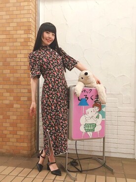 「G.V.G.V.（ジーヴィージーヴィー）のアイテム（ワンピース/ドレス）」を使った、相沢梨紗さん（レディース・159cm）の秋コーディネート