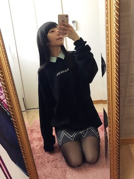 相沢梨紗さん（レディース・159cm）の冬コーディネート