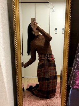 「REDYAZEL（レディアゼル）のアイテム」を使った、相沢梨紗さん（レディース・159cm）の春コーディネート