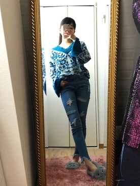 「LILY BROWN（リリーブラウン）のアイテム（トップス）」を使った、相沢梨紗さん（レディース・159cm）の春コーディネート