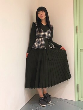 「MEMUSE」｜相沢梨紗さん（レディース・159cm）の春コーディネート