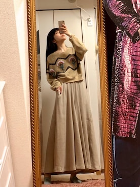 「LA BELLE ETUDE（ラベルエチュード）のアイテム（ワンピース/ドレス）」を使った、相沢梨紗さん（レディース・159cm）の春コーディネート