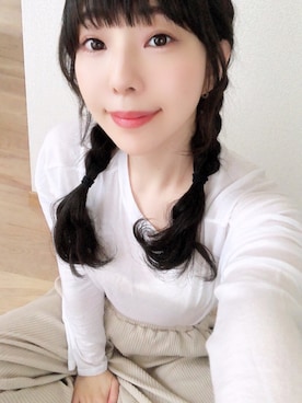 「LA BELLE ETUDE（ラベルエチュード）のアイテム（ワンピース/ドレス）」を使った、相沢梨紗さん（レディース・159cm）の春コーディネート
