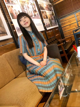 「Grimoire（グリモワール）のアイテム（ワンピース/ドレス）」を使った、相沢梨紗さん（レディース・159cm）の夏コーディネート