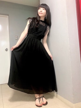 「NICOLAS LAINAS」｜「アイテム（ワンピース/ドレス）」を使った、相沢梨紗さん（レディース・159cm）の夏コーディネート