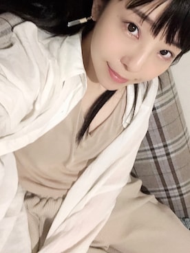 「アイテム（ルームウェア/パジャマ）」を使った、相沢梨紗さん（レディース・159cm）の夏コーディネート