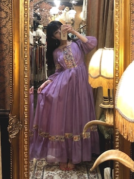 「Grimoire（グリモワール）のアイテム（ワンピース/ドレス）」を使った、相沢梨紗さん（レディース・159cm）の夏コーディネート