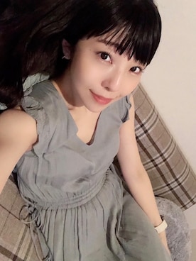 「Supreme.La.La.（シュープリームララ）のアイテム（ワンピース/ドレス）」を使った、相沢梨紗さん（レディース・159cm）の秋コーディネート