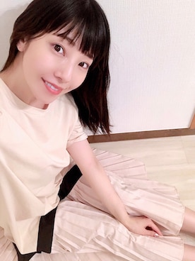 「Diosfront（ディオスフロント）のアイテム」を使った、相沢梨紗さん（レディース・159cm）の秋コーディネート