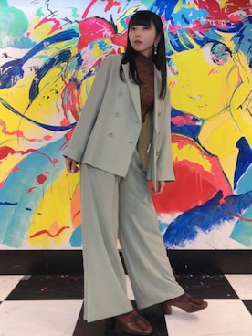 相沢梨紗さん（レディース・159cm）の秋コーディネート