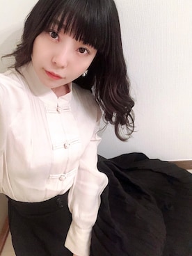 「sakishimatokyo（サキシマトーキョー）のアイテム（トップス）」を使った、相沢梨紗さん（レディース・159cm）の冬コーディネート