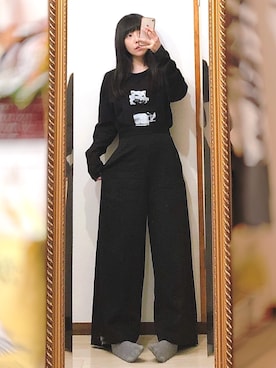 「G.V.G.V.（ジーヴィージーヴィー）のアイテム」を使った、相沢梨紗さん（レディース・159cm）の冬コーディネート